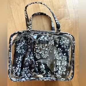 Vera Bradley 4 piece travel cosmetic organizer